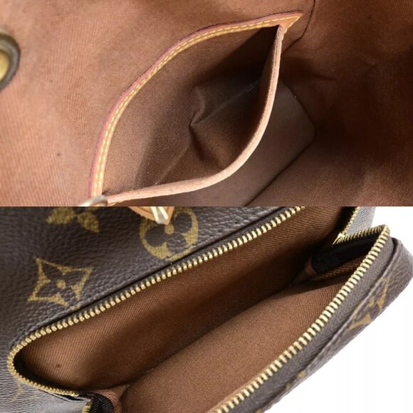 LOUIS VUITTON Montsouris MM Backpack Bag Monogram Leather Brown M51136 93ED626 - Picture 11 of 16
